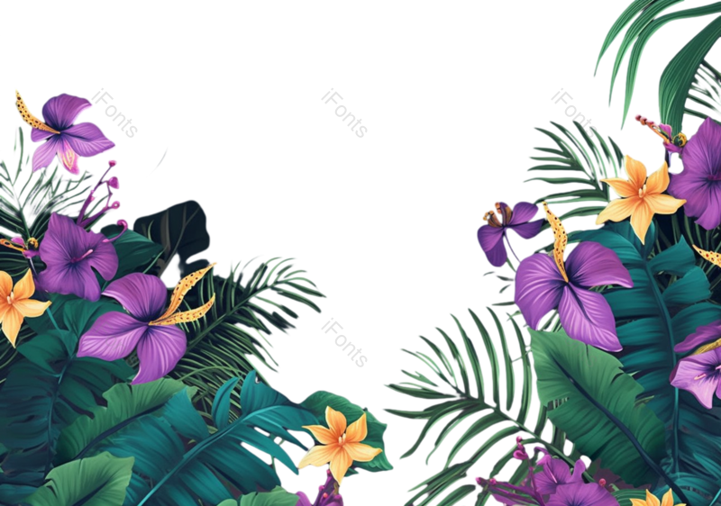 叶子图片,花纹元素,夏天PNG,装饰叶子免抠素材